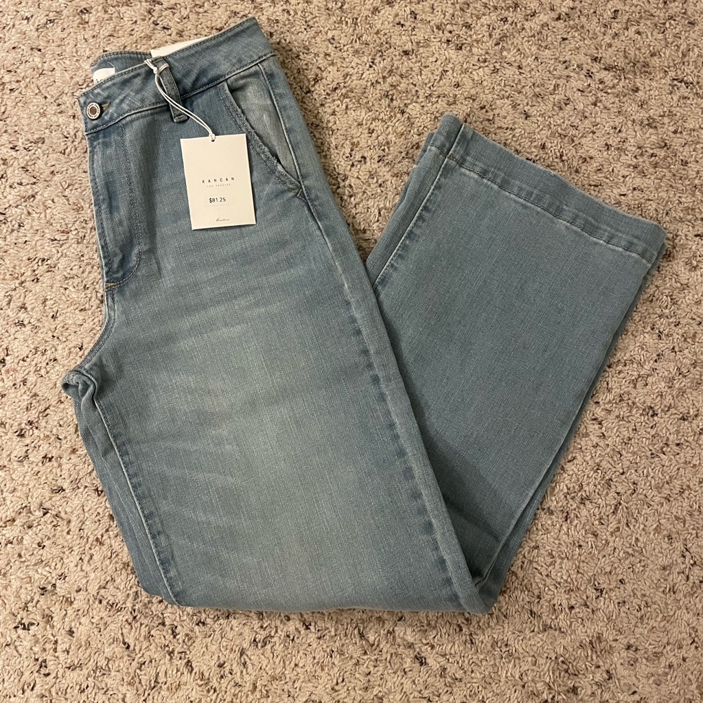 Kancan Light Blue Wide Leg 9/28 Brand New
